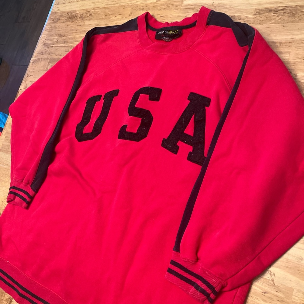 Vintage Red Crew neck